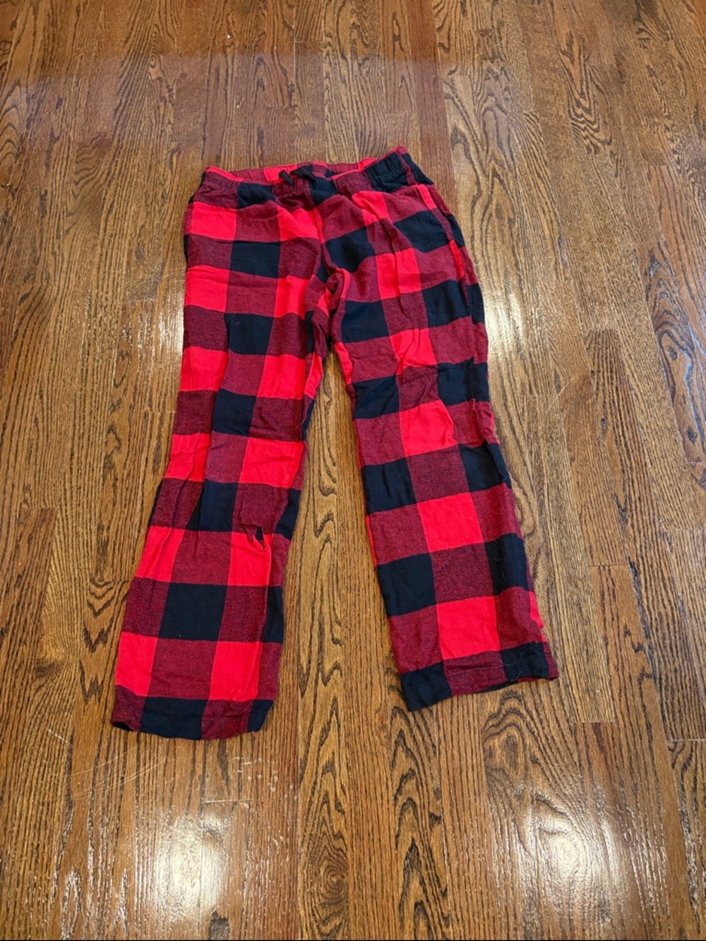 Old Navy Red and Black Buffalo Plaid Kids Pajama Bottoms